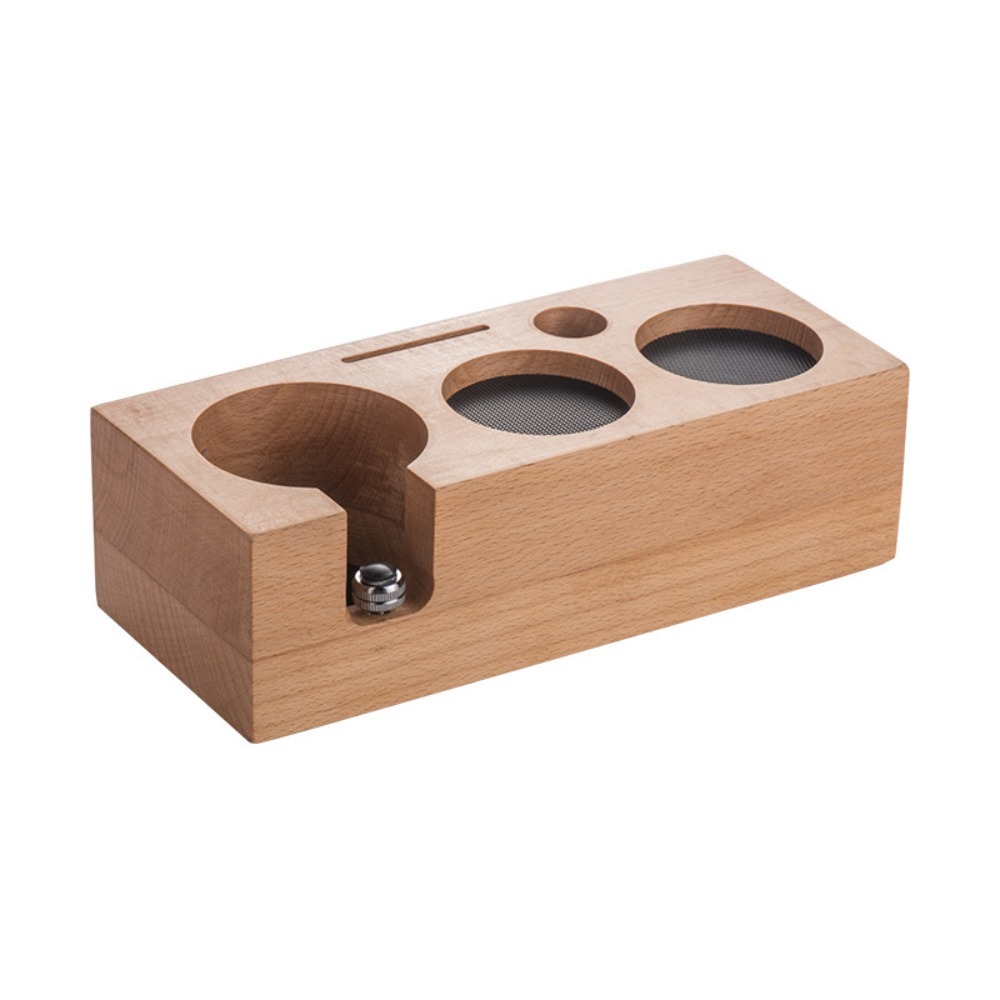 Coffee Equipment Holder - 3 in 1 Wooden Coffee Tamper