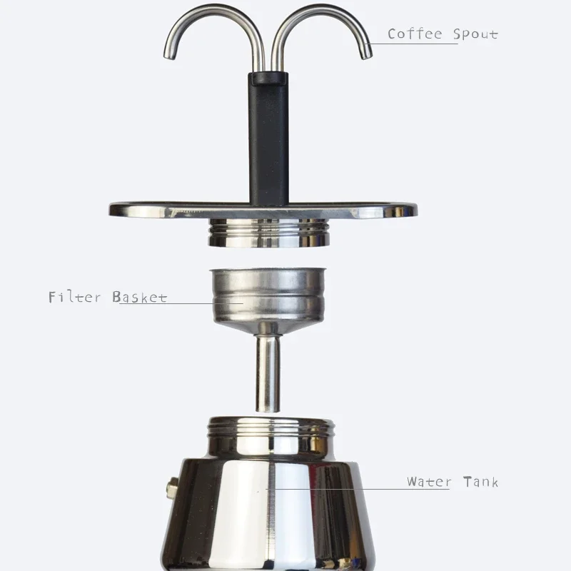 200ML Mini Moka Pot Double Tub - Coffee Equipment Accessories recension och pris