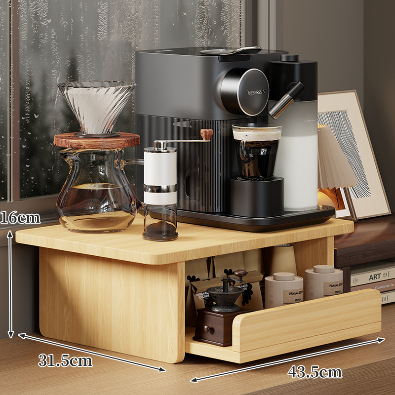 Minimalist Wooden Coffee Corne - Coffee Equipment Holder recension och pris