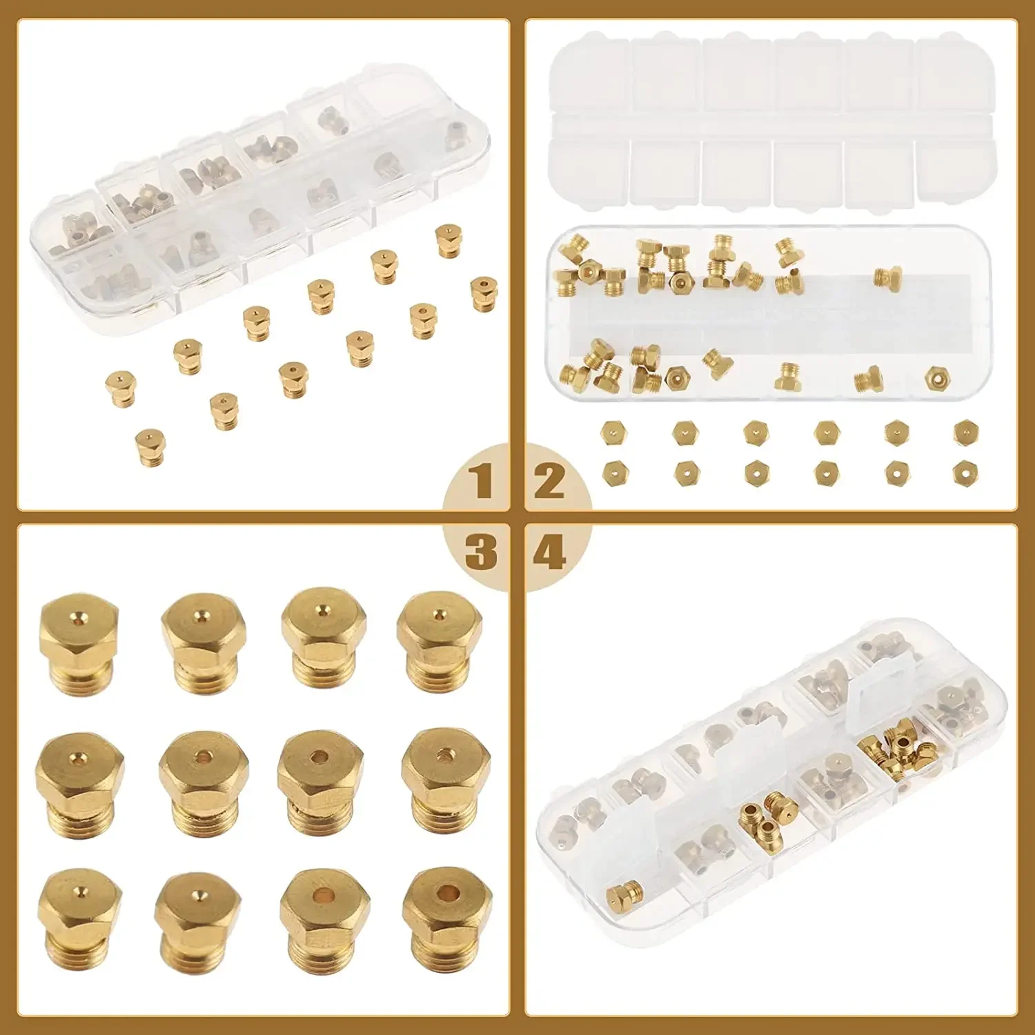 36pcs/1box Solid Brass LP Gas  - Steam Wand Tip recension och pris